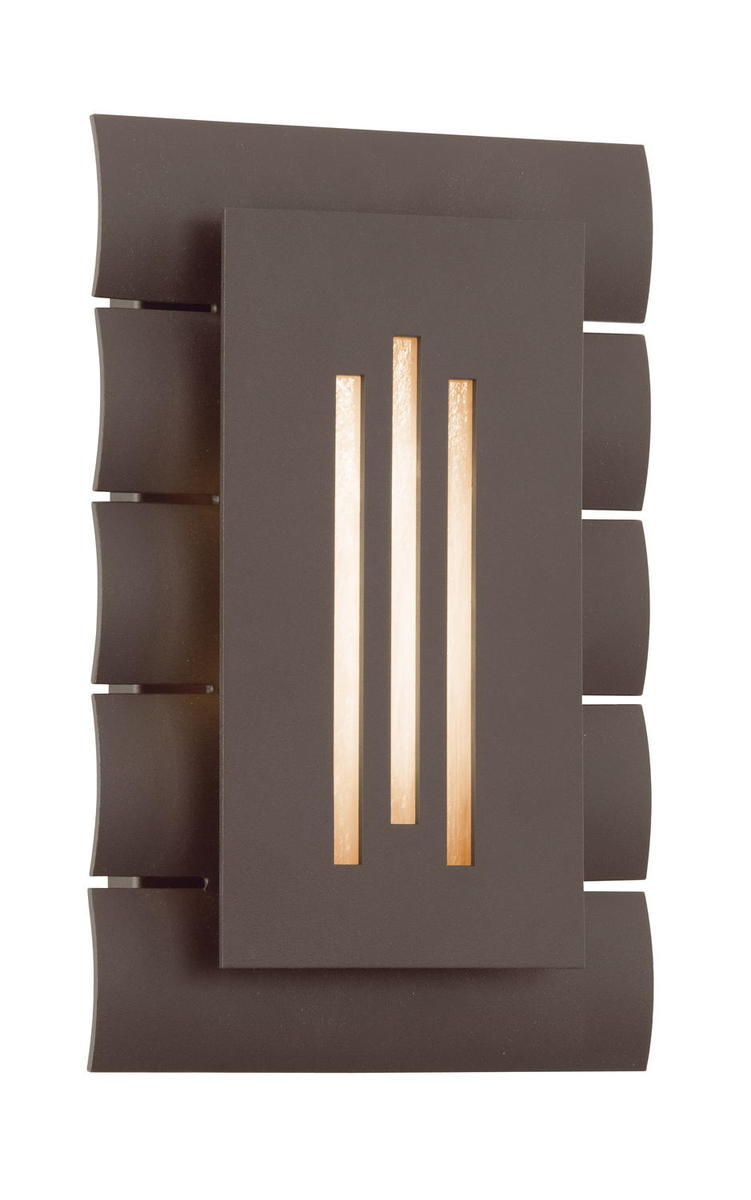 Eight Light Bronze Outdoor Wall Light