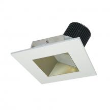 Nora NIO-4SW30XCHMPW/10 - 4" Iolite LED Square Wall Wash, 1000lm / 14W, 3000K, Champagne Haze Reflector / Matte Powder