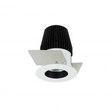Nora NIO-1RNGCDXBW - 1" Iolite LED NTF Round Reflector, 600lm, Comfort Dim, Black Reflector / White Flange