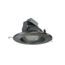 Nora NLCBC-66940XHZN - 6" Cobalt Adjustable LED Retrofit, 1200lm / 14W, 4000K, Haze Reflector / Natural Metal Flange