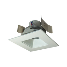 Nora NLCBC2-55640MPW/A - 5" Cobalt Click LED Retrofit, Square Reflector, 750lm / 10W, 4000K, Matte Powder White Reflector