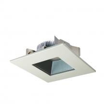 Nora NLCBS-4568527PW - 4" Cobalt Shallow High Lumen LED Trim, Square/Square Regress, 850lm, 2700K, Pewter/White