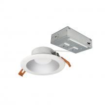 Nora NLTH-41TW-HZMPWLE4 - 4" Theia LED Can-less Downlight with Selectable CCT, 120-277V input; 950lm / 10W, Haze Reflector