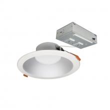Nora NLTH-61TW-HZMPWLE4 - 6" Theia LED Downlight with Selectable CCT, 120-277V 0-10V, Haze/Matte Powder White Finish
