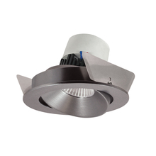 Nora NPR-4RC40XNN - 4" Pearl LED Round Adjustable Cone Retrofit, 1000lm / 12W, 4000K, Natural Metal Reflector /