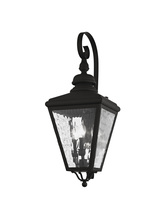 Livex Lighting 2033-04 - 3 Light Black Outdoor Wall Lantern