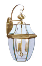 Livex Lighting 2351-01 - 3 Light AB Outdoor Wall Lantern