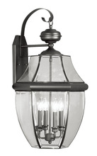 Livex Lighting 2356-04 - 4 Light Black Outdoor Wall Lantern