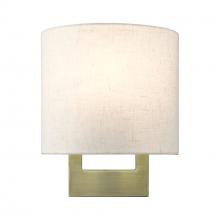 Livex Lighting 42420-01 - 1 Light Antique Brass Petite ADA Sconce