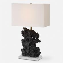 Uttermost 30386-1 - Basalt Black Stone Table Lamp