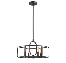 Savoy House 6-1182-4-13 - Santina 4-Light Convertible Semi-Flush or Pendant in English Bronze