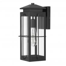 Worldwide Lighting Corp E10021-001 - Saybrook 13‘’ 1-Light Matte Black Painted Outdoor Wall Sconce Lamp