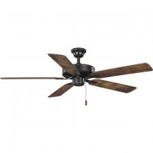 Progress P250080-020 - AirPro 52 in. Antique Bronze 5-Blade AC Motor Transitional Ceiling Fan