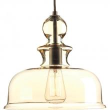 Progress P5332-20 - Staunton Collection One-Light Antique Bronze Champagne Glass Global Pendant Light