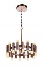 Craftmade 57520-SB-LED - Simple Lux 20 Light LED Chandelier in Satin Brass