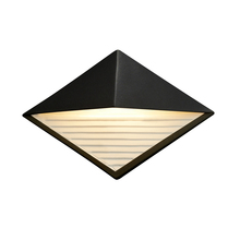 Justice Design Group CER-5600W-CRB - ADA Diamond Outdoor LED Wall Sconce (Downlight)