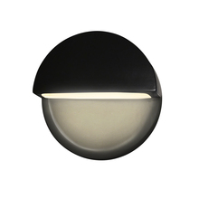 Justice Design Group CER-5610W-CRB - ADA Dome Outdoor LED Wall Sconce (Closed Top)