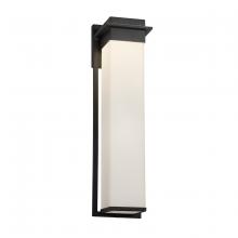 Justice Design Group FSN-7545W-OPAL-MBLK - Pacific 24" LED Outdoor Wall Sconce