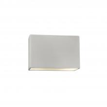 Justice Design Group CER-5640W-BIS - Small ADA Rectangle (Outdoor) Wall Sconce - Closed Top