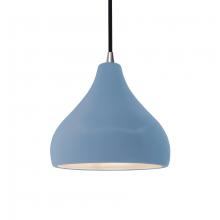 Justice Design Group CER-6560-SKBL-NCKL-BKCD - Small Droplet 1-Light Pendant