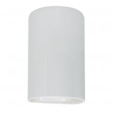 Justice Design Group CER-1265W-WHT-LED1-1000 - Large LED Cylinder - Open Top & Bottom (Outdoor)