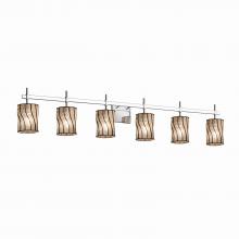 Justice Design Group WGL-8416-10-SWCB-CROM - Union 6-Light Bath Bar