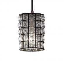 Justice Design Group WGL-8815-10-SWCB-DBRZ-RIGID - Mini 1-Light Pendant