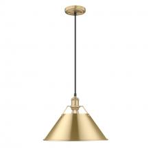 Golden 3306-L BCB-BCB - Orwell BCB Large Pendant - 14" in Brushed Champagne Bronze with Brushed Champagne Bronze shade
