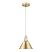 Golden 3306-S BCB-BCB - Orwell BCB Small Pendant - 7" in Brushed Champagne Bronze with Brushed Champagne Bronze shade