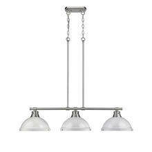 Golden 3602-3LP PW-WH - 3 Light Linear Pendant