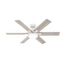 Hunter 51880 - Hunter 52 inch Georgetown HunterExpress Fresh White Ceiling Fan with LED LT Kit and Handheld Remote