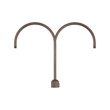 Millennium RPAD-ABR - R Series Two Light Post Adapter Architectural Bronze