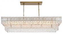 Elegant 1780G50SG - Emilia 50 inch Chandelier in Satin Gold