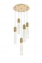 Elegant 2089D20SG - Aurora 20 inch Chandelier in Satin Gold