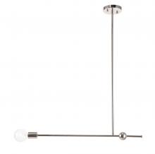 Elegant LD8042D27C - Brees 1 Light Chrome Pendant