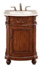 Elegant VF-1009 - 24 In. Single Bathroom Vanity Set In Brown