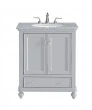 Elegant VF12330GR - 30 In. Single Bathroom Vanity Set in Light Grey