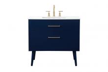  VF41036MBL - 36 Inch Bathroom Vanity in Blue