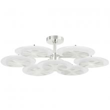 Corbett 328-38-PN - 7 LIGHT SEMI FLUSH