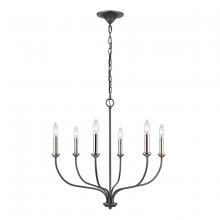 ELK Home 63096/6 - Madeline 25.75'' Wide 6-Light Chandelier - Dark Gray