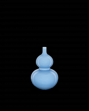 Currey 1200-0610 - Sky Blue Double Gourd Vase