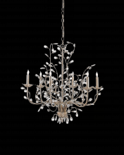 Currey 9973 - Crystal Bud Medium Silver Chandelier