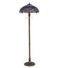 Meyda White 118843 - 60"H Tiffany Hanginghead Dragonfly Floor Lamp