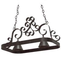 Meyda White 120296 - 32" Long Hayley 2 Light Pot Rack