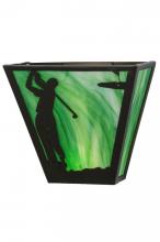 Meyda White 145158 - 13" Wide Golf Wall Sconce