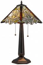 Meyda White 154481 - 24.5"H Glasgow Bungalow Table Lamp