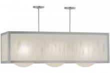 Meyda White 154699 - 44"L Quadrato Convex 3 LT Oblong Pendant