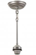 Meyda White 165428 - 5"W Nickel 1 LT Pendant Hardware