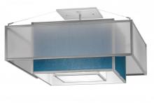 Meyda White 166552 - 36"Sq Quadrato Umador Semi-Flushmount