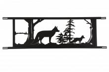 Meyda White 179789 - 94.5"W Neversink Bridge Fox Decor